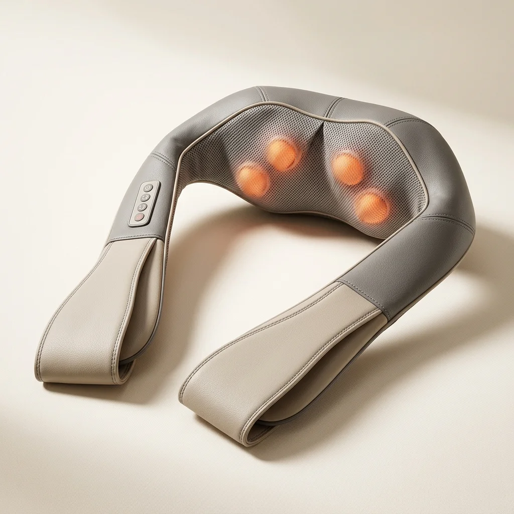 U-shaped electric neck and shoulder massager with comfort heat function